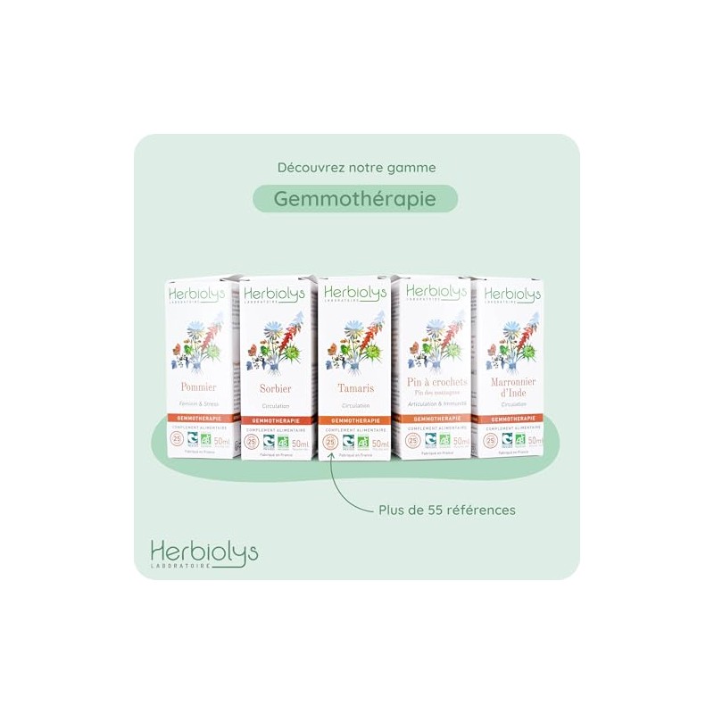 Herbiolys - Organic Apple Bud Macerate | Organic Gemmotherapy |