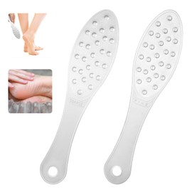 Stainless Steel Foot Scraper, Double-Sided Foot Rasp Metal-Foot-File Feet Grater Feet Callus Remover Tool Callus Remover Heel Scrubber for Wet and Dry Skin