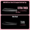 NOVO OVO Sculpted XXL Coffin Nail Tip for Curved Nails,