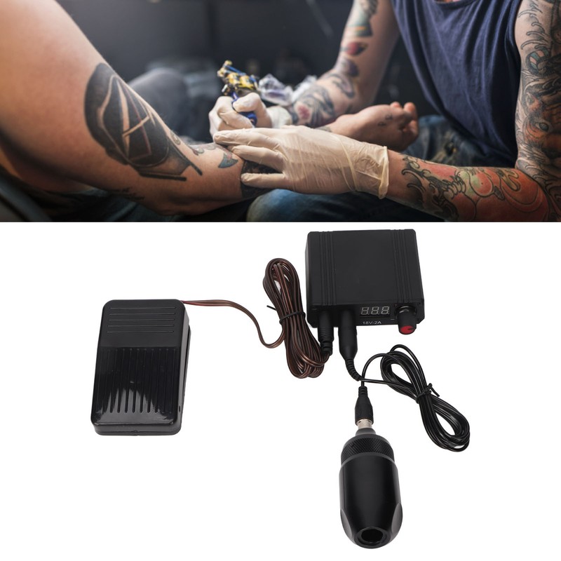 Tattoo Pen Kit LCD Display Dual Mode RAC Connector Rotary