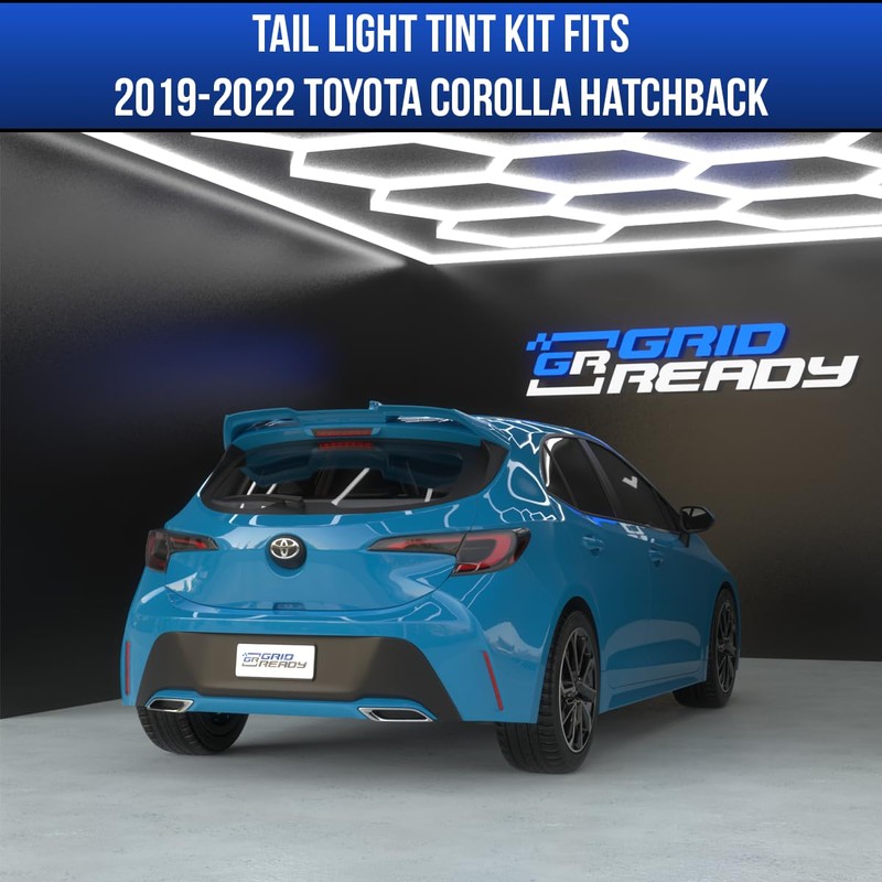 Tail Light Tint Compatible with 2019-2022 Toyota Corolla Hatchback
