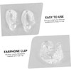 jojofuny 4pcs Lost Earphone Hook Clips for Material Easy to