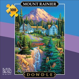 Buffalo Games - Eric Dowdle - Mount Rainier - 300 Piece Jigsaw Puzzle for Adults Challenging Puzzle Perfect for Game Nights - Finished Puzzle Size is 21.25 x 15.00