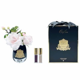Cote Noire-Tea Rose Bouquet Dark Tear Drop Glass French Pink