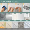 Veken Shower Caddy 6-Pack, Advanced Rustproof Design, No Drilling Adhesive