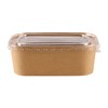 50 Pack 25oz Disposable Kraft Paper Bowls with Lids