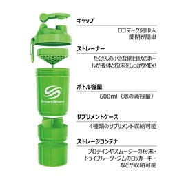 SmartShake NEON Green Protein Shaker