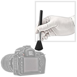 Minadax Dust Cleaning Brush 15 cm Soft Bristles + Antistatic Gloves Size M