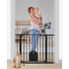 Newnice 40.6"-29.7" Wide Auto Close Baby Gate with Small Cat