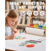 Payarma Paper Roll Dispenser for Kids Art Tabletop Easel with