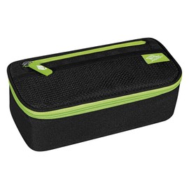Wedo 24243011 Pencil Case with Inner Flap - Black/Green