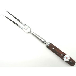 14 Inches Forged Full Tang Carving Fork with Wood Handle (Mfg: iPro Kitchenware)