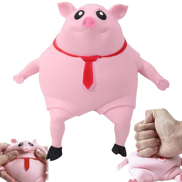 Stress Pig, Anti Stress Pig, Pig Squeeze Toy, Pig for