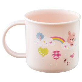 Skater KE4AAG Plastic Cup 6.8 fl oz (200 ml), For Kids, Antibacterial, Dishwasher Safe, Made in Japan, Rabbit Garden