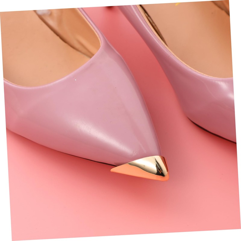 AOKWAWALIY Metal Shoes Pointed Protector High Heels Tip Cap Cover
