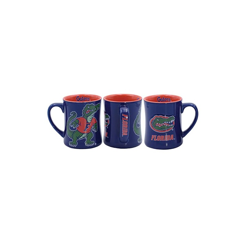 RFSJ Florida Gators Ceramic 16oz Relief (3D) Mug Blue