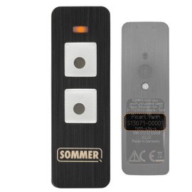 Koomando Remote Control S13071 TX-55-434-4 Original Sommer 2 Buttons Replaces 4014 TX03-434-4 XP 434Mhz FM LED Orange Large Buttons for Breda Grarage Ports Suitable for Peli, Ballan, Albodoor BBG
