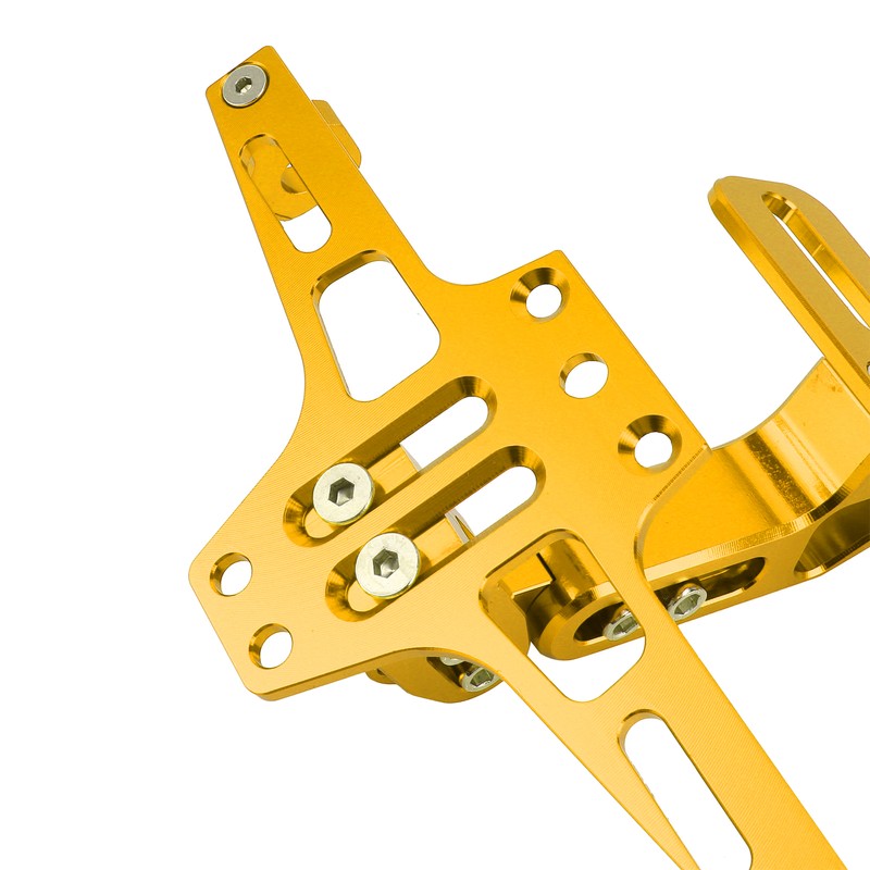 Motorcycle License Plate Bracket CNC Aluminium Alloy Universal Adjustable Motorcycle