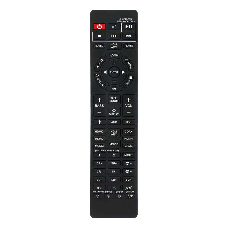 For Nakamichi Replace Remote for Nakamichi Shockwafe 7.1/7.2/Ultra 9.2 SSE