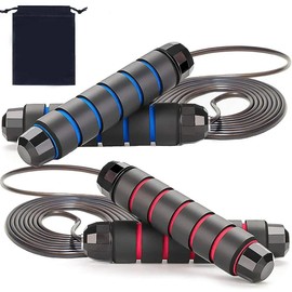 Venbytech for Jump Rope, 2 Pack Tangle-Speed Jumping Rope Workout with Anti-Winding