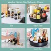 CALIYO Turntable Organiser, Rotating Spice Rack Made of Stainless Steel,