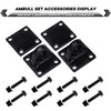 AMBULL 2 Pack D-Ring Shackles Mount Bracket with Backer Plate,