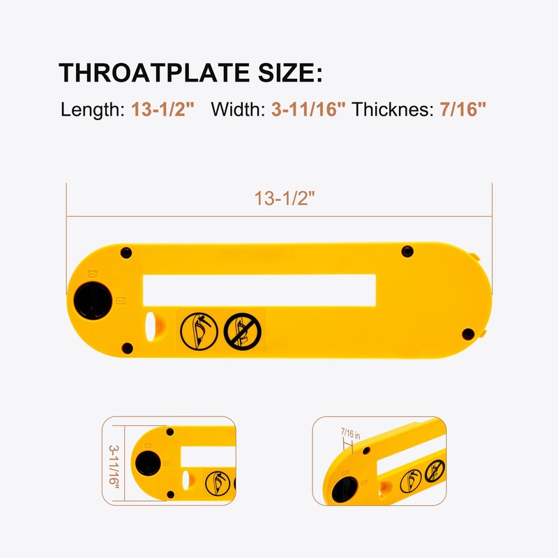 DWE7402DI Dado Throatplate Fit for DeWalt 10" Portable Table Saw