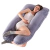 LNGJIN U-shaped pillowcase for pregnancy pillow, 140 x 80 cm,