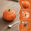 Bnrkmeb Ceramic Salt Cellar with Lid and Spoon, 10 OZ