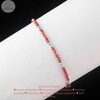 Natural Red Garnet Gemstone Beads With Ball Bracelet for Women,