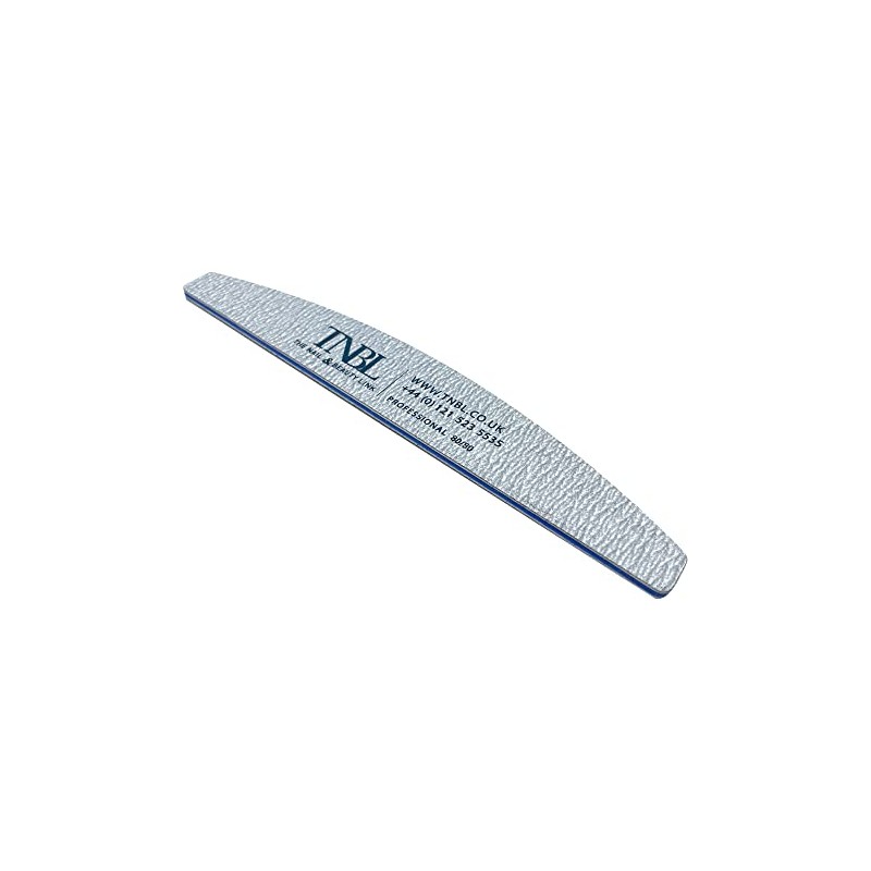 TNBL Nail File Professional Quality (80/80 Grit Half Moon Zebra)