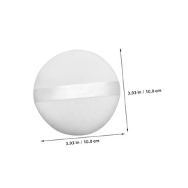 Ipetboom 3 Pcs Large Fluffy Body Talcum Powder Puff Gentle Cotton Applicator for Washable Beauty Tool Set