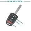 ACROPIX 3 Buttons Keyless Entry Remote Fit for Honda CR-V