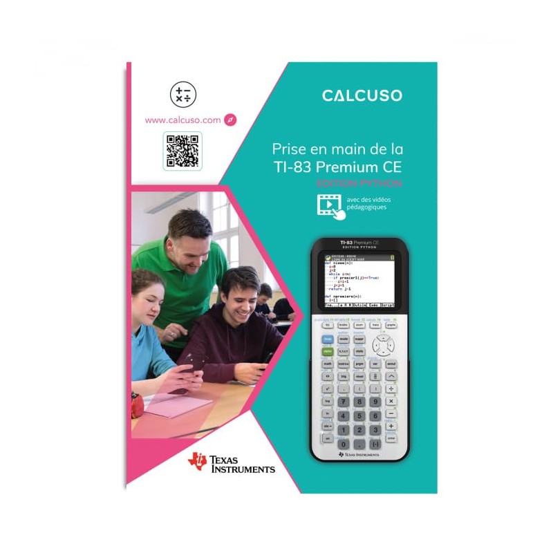Calcuso Geek Pack Turquoise with Graphing Calculator TI 82 Advanced
