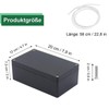 Surface-Mounted Junction Box, Black Electronic Housing, Plastic Covers, for DIY