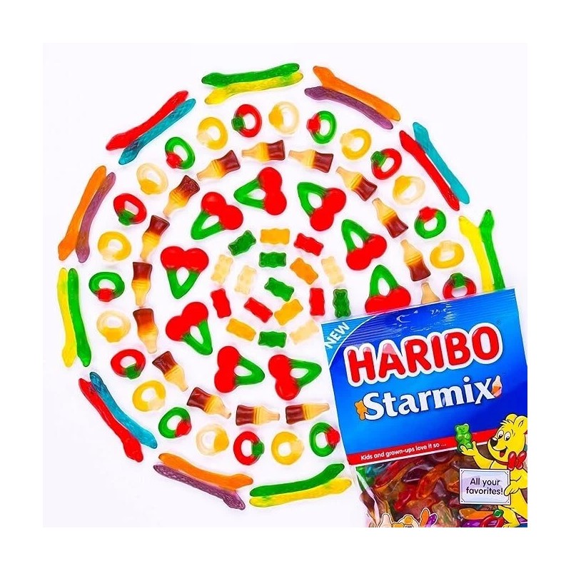 Haribo Starmix Gummi Candy, 4 oz (Pack of 2)