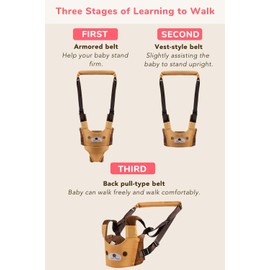 Zyorenc Toddler Walking Harness Help Standing Up Baby Safety Toddler Leash Breathable Comfortable Adjustable (Pink)