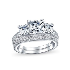 Timeless 1.5CT 6 Prong AAA CZ 6 Prong Classic Round Brilliant Solitaire Engagement Ring For Women 1MM Plain Thin Band .925 Sterling Silver