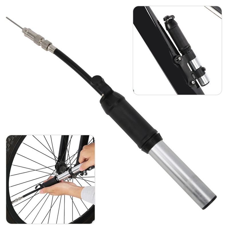 Mini Portable Bicycle Hand Pump Aluminum Alloy Tire Air Inflator