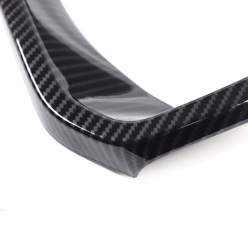 car-attention Carbon ABS Dashboard Instrument Panel Frame Trim Cover For