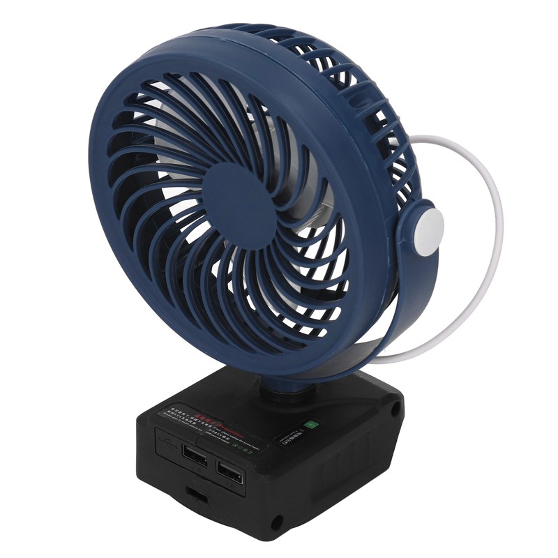 Lithium Battery Fan Cordless 2 Speeds Adjustable Angle Portable 21V