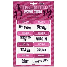 Bachelorette Party Drink Tags