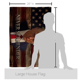 Trump Flag Trump Mugshot 2024 American Flags for Outside 3X5 Never Surrender Tshirt Mug Shot Poster Home Decor Burlap Banner Room Garden Pole Outdoor Tapestry Yard Sign, Gifts for Him Made in USA