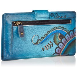 Anna by Anuschka Women's 1833 Wallet, Denim Paisley Floral, One Size