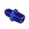 NPT-Anschlussadapter, Aluminium-Außenfackel AN6 bis 3/8"NPT-Adapter für geraden Heizölanschluss Blau.
