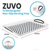 Zuvo Anti-Slip Food Serving Tray with Handles (Set of 2)