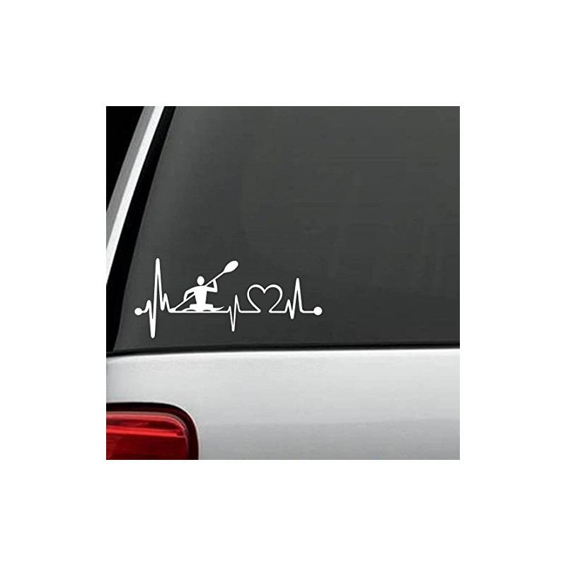 K1021 Kayak Heartbeat Monitor Decal Sticker