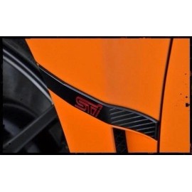 Subaru Genuine Parts 2011-2014 Subaru WRX STi OEM Limited Black Fender Badge Emblem Garnish SET Pair
