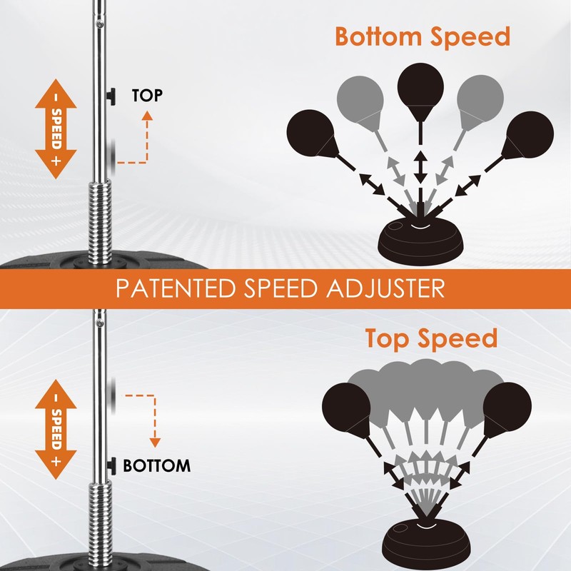 MaxxMMA Speed-Adjustable Freestanding Reflex Bag Kit