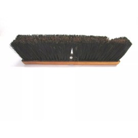 Magnolia NOS! MAGNOLIA 16" FLOOR BRUSH BROWN POLY & BLACK PLASTIC 3" BRISTLES